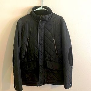Herringbone Yoke Quilted Jacket (Size Small).